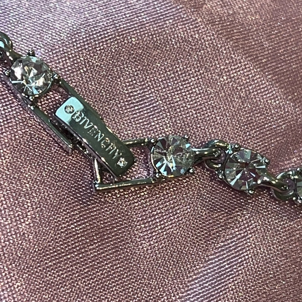Givenchy Silver Bracelet with Clear Crystals - Picture 3 of 3